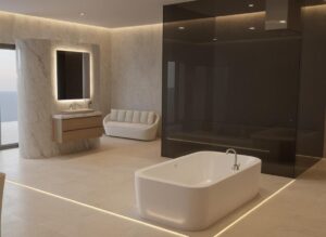 Modern light bathroom
